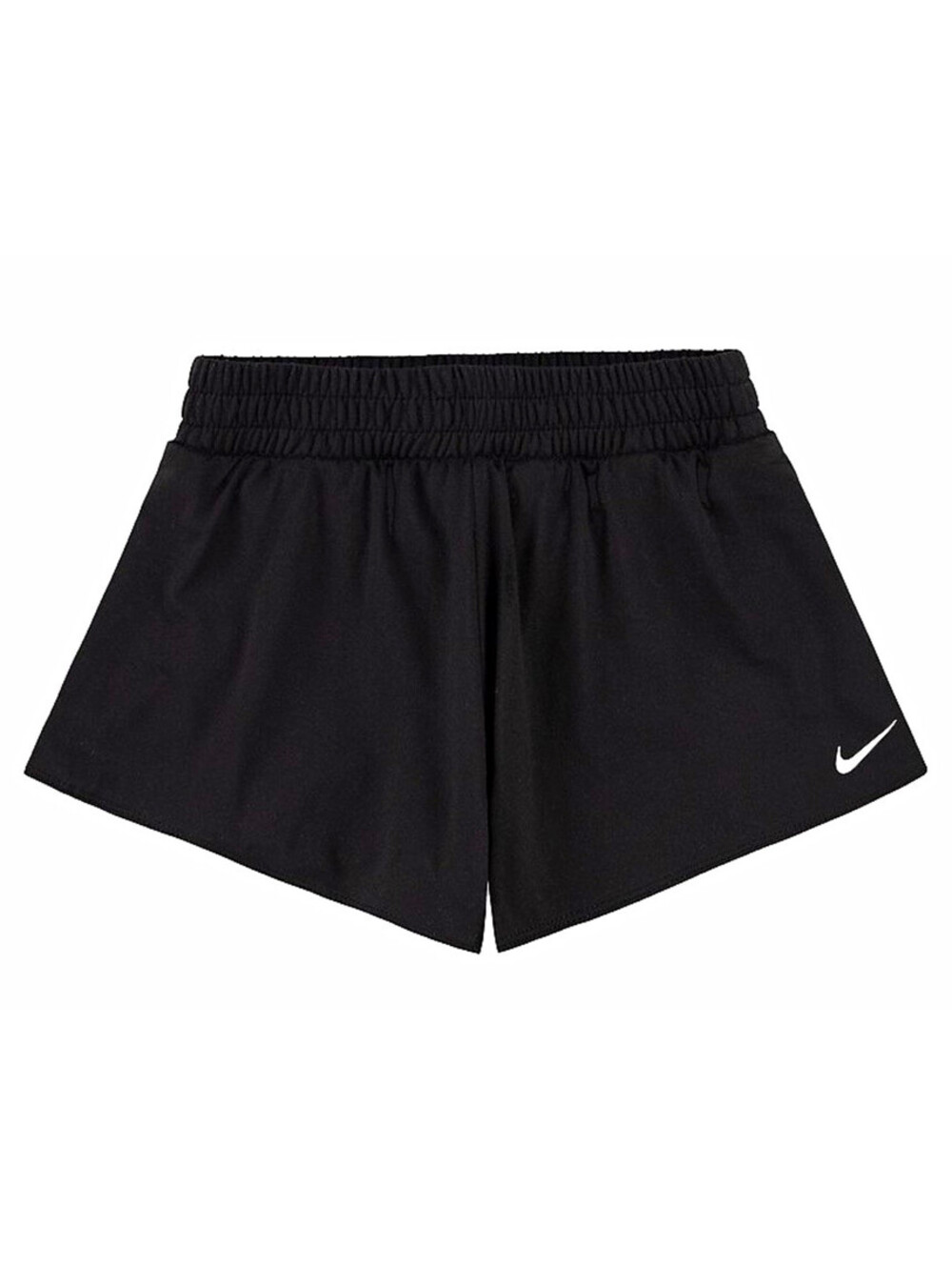 Nike Dri-FIT Girls 6X Black Athletic Shorts, Elastic Waist, Stretch, 2"